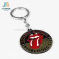 Custom Promotion Antique The Rolling Stones Red Tongue Enamel Keychain